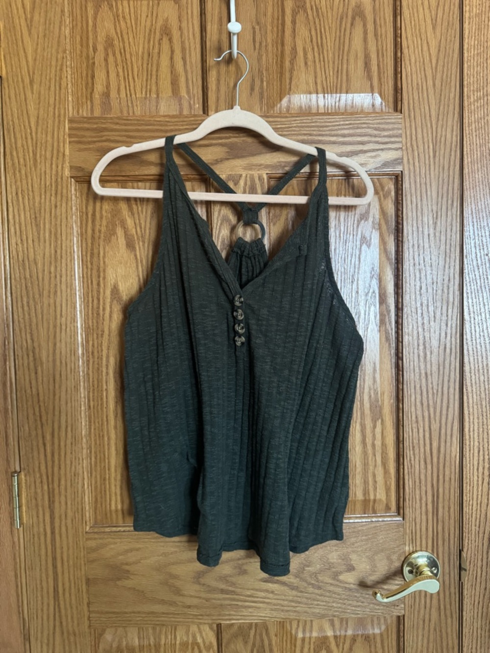 Maurices Dark Olive Sweater Knit Tank